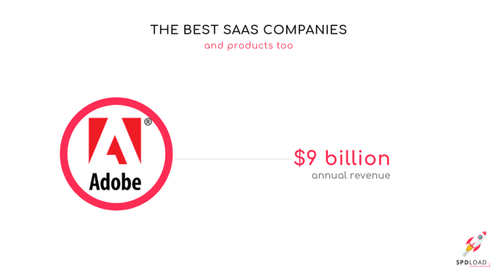 Adobe's annual revenue - $9 billion