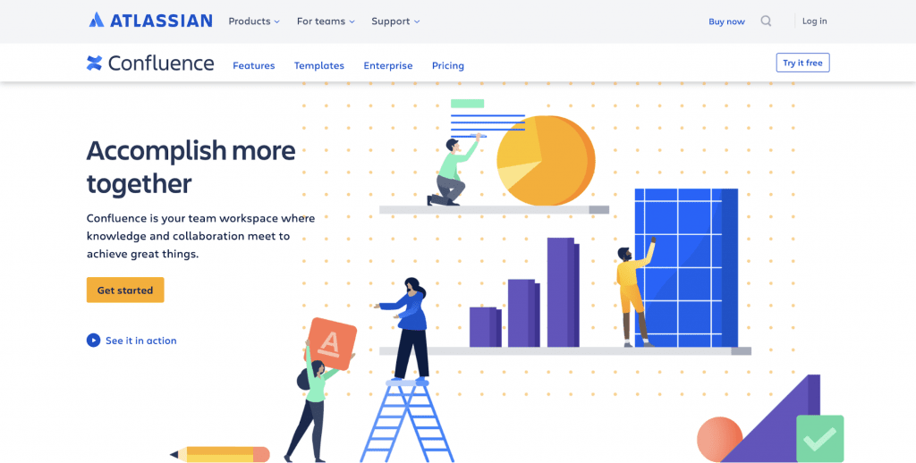 the Picture Shows One of the Saas Project Management Tools Namely Confluence