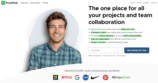 the Picture Shows One of the Team Collaboration Tools Namely Proofhub