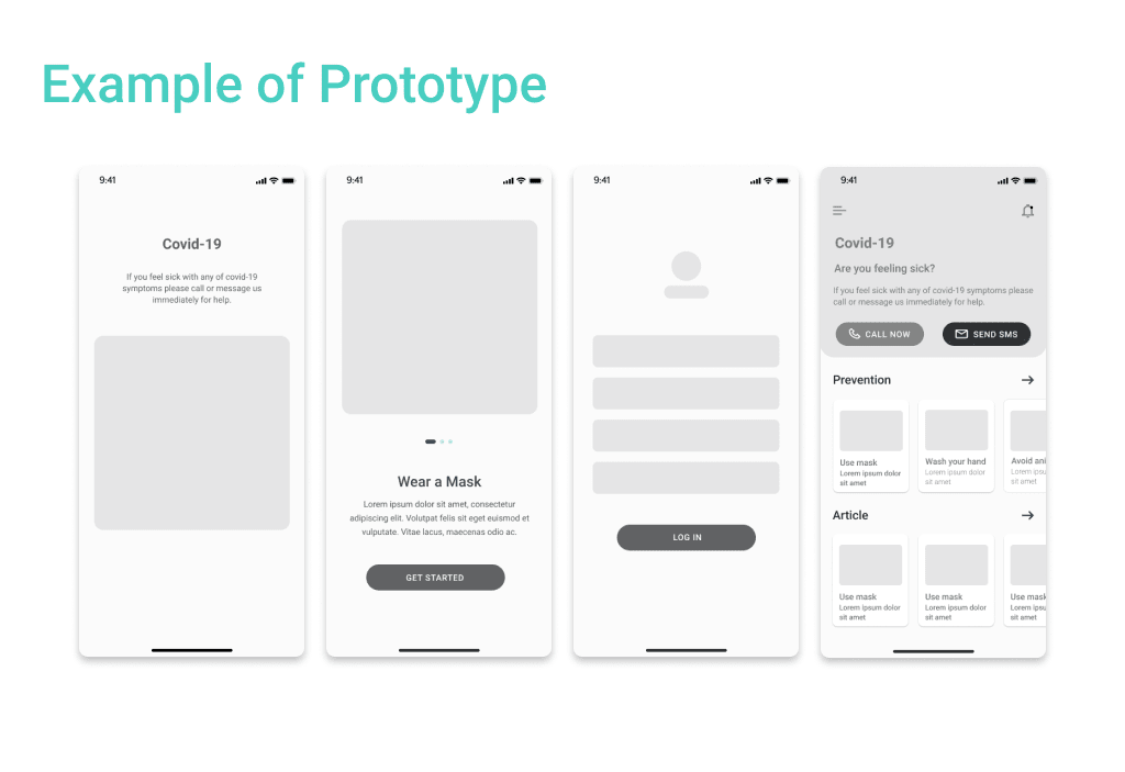 Low fidelity Prototype Define the How Much It Cost to Design a Mobile App As Well As More Detailed Versions