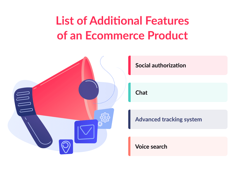 the List of Additional Features You Need to Include to Answer How to Develop an Ecommerce App