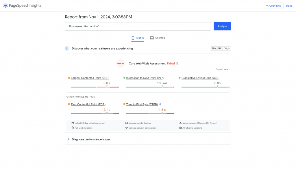 Lightning fast Site Speed