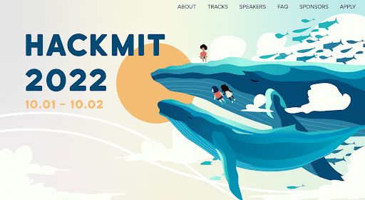 This Screenshot Shows the Landing Page of the Hacker Summit Caled Hackmit