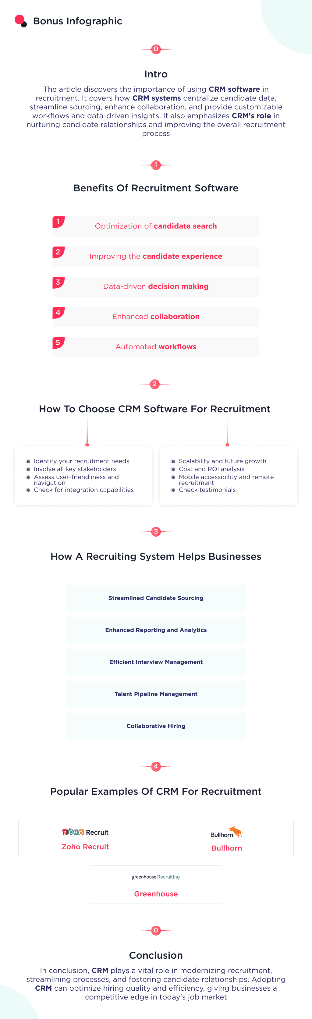 a Bonus Infographic to the Article Named crm for Recruiting Why Your Business Needs It