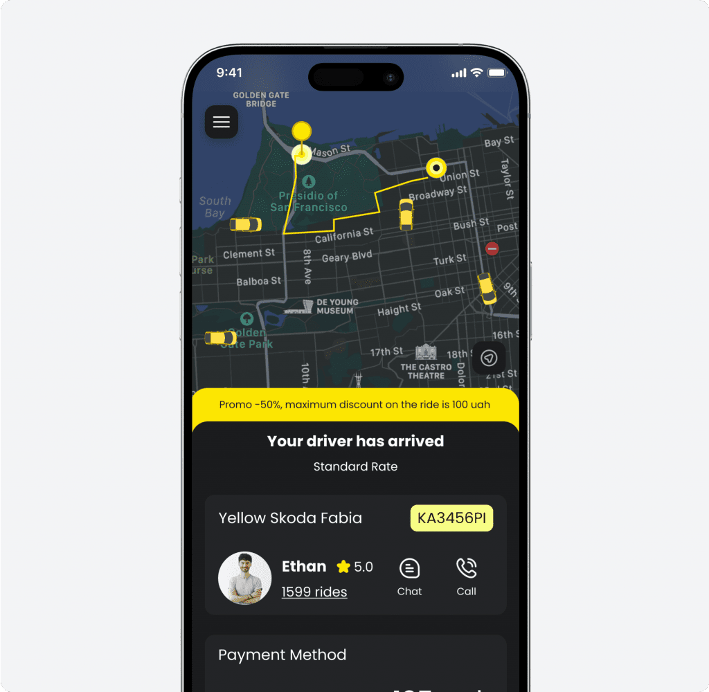 Taxi Booking App Design