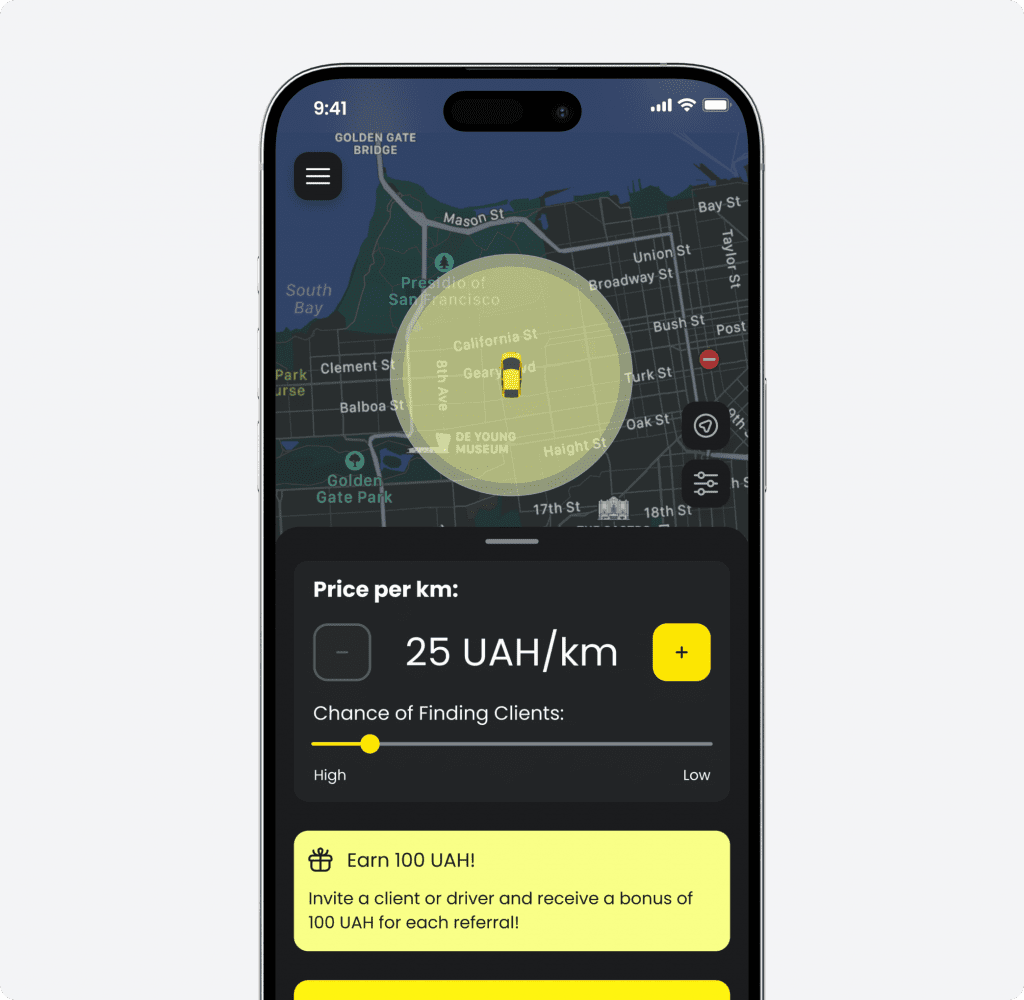 Taxi Booking App Design