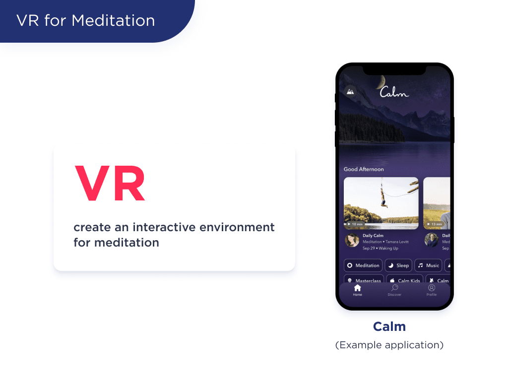 Picture 2 7 | Spdload the Illustration Shows Another Idea for Developing a Health Care App is Virtual Reality for Meditation