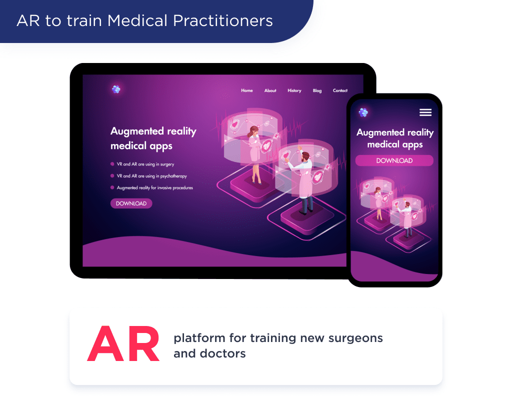 Picture 3 10 | Spdload the Illustration Shows Another Idea for Developing a Health Care App is Ar to Train Medical Practitioners