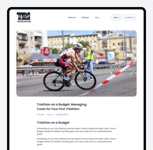 Solutions We Implemented for a Robust Triathlon Platform