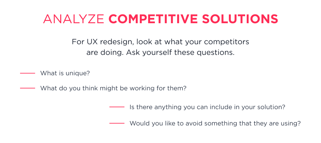 to Find the Answer to How to Redesign an App Ux Check the Design Solutions of Competitors Ux Redesign 101 How to Revamp Your Apps or Websites Ux Spdload