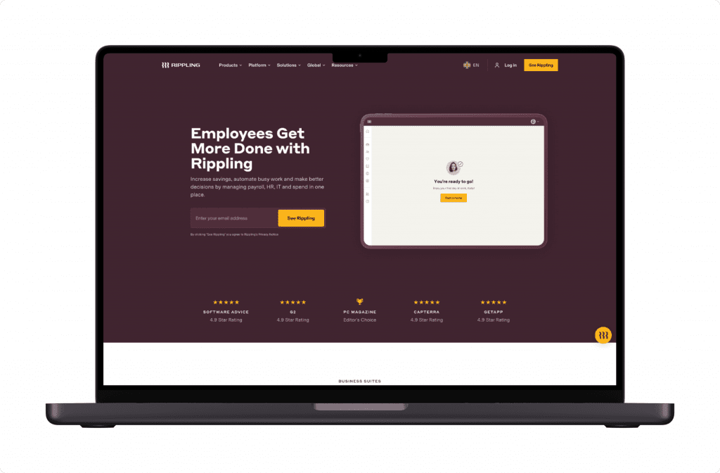 Mockup Rippling | Spdload the Best Hr Software Solutions for Your Business