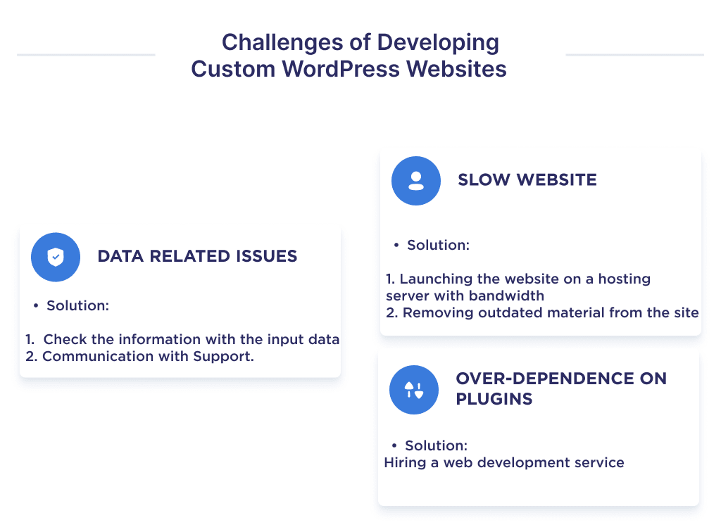 What Problems the Team May Encounter During the Development of Custom Wordpress Websites Custom Wordpress Development in 2025 Step by step Guide Spdload