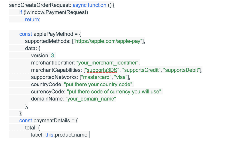 Code Listing in Apple Pay Using Payment Request Api How to Integrate Apple Pay into Your App 2025 Spdload