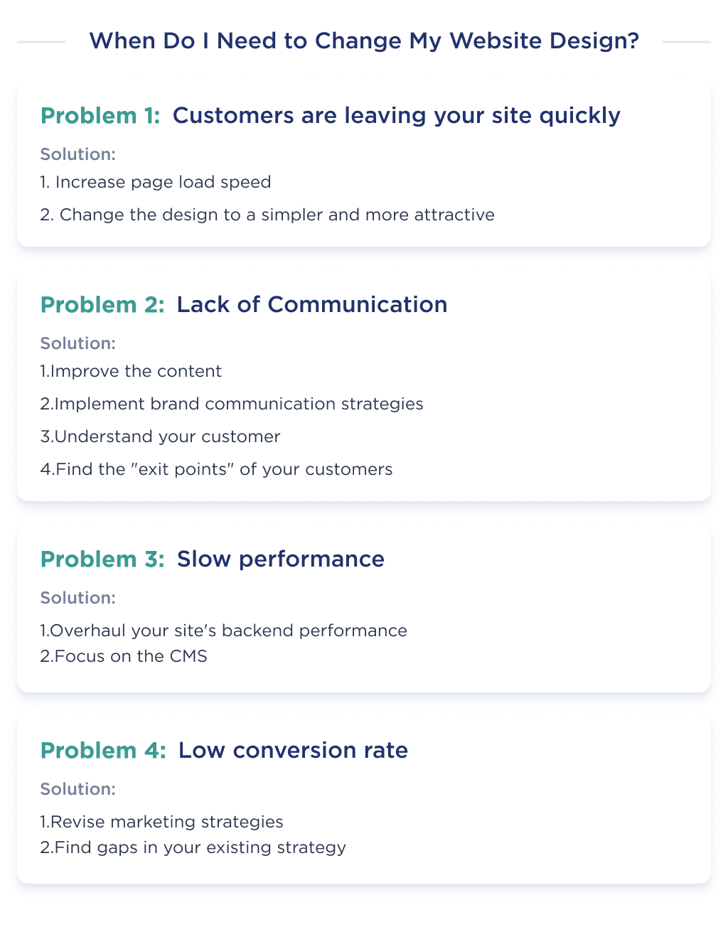 on This Image You Can See Key Points That Describe the Reasons for Redesig the Site How Much Does It Cost to Redesign a Website in 2025 Spdload