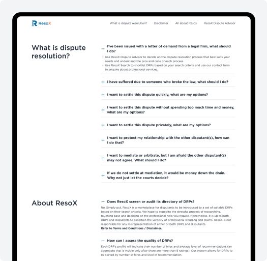 Delivering an Accessible Dispute Resolution Solution