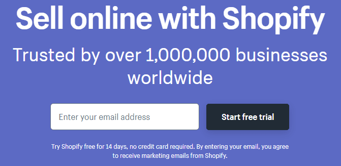Shopify | Spdload the Picture Shows the Characteristics of a Good Mvp Landing Page Using Shopify As an Example