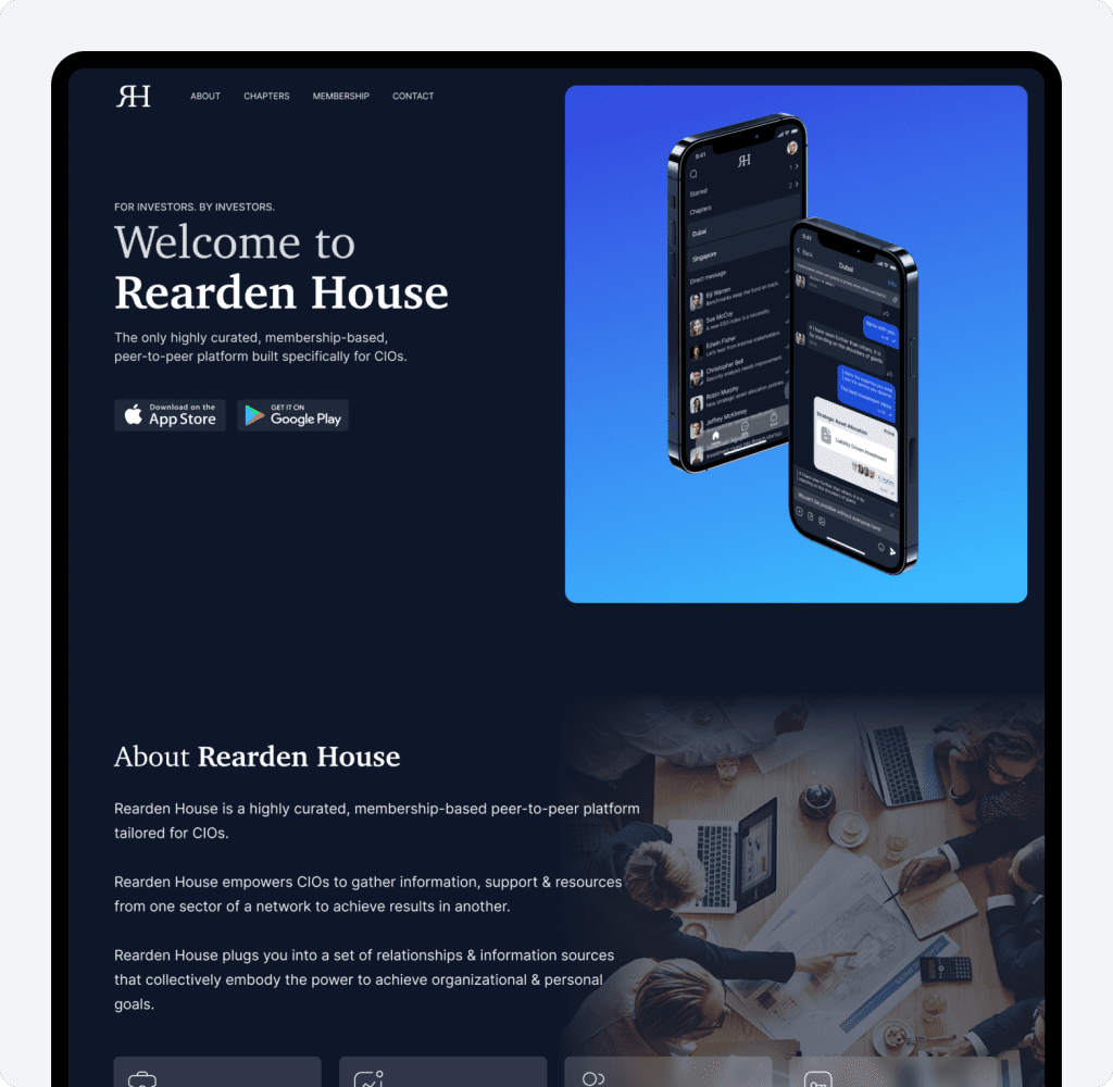 About Rearden House: Private Networking App for CIOs