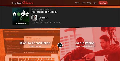 Unnamed 89 | Spdload This Screenshot Shows the Landing Page of Nodejs Fest