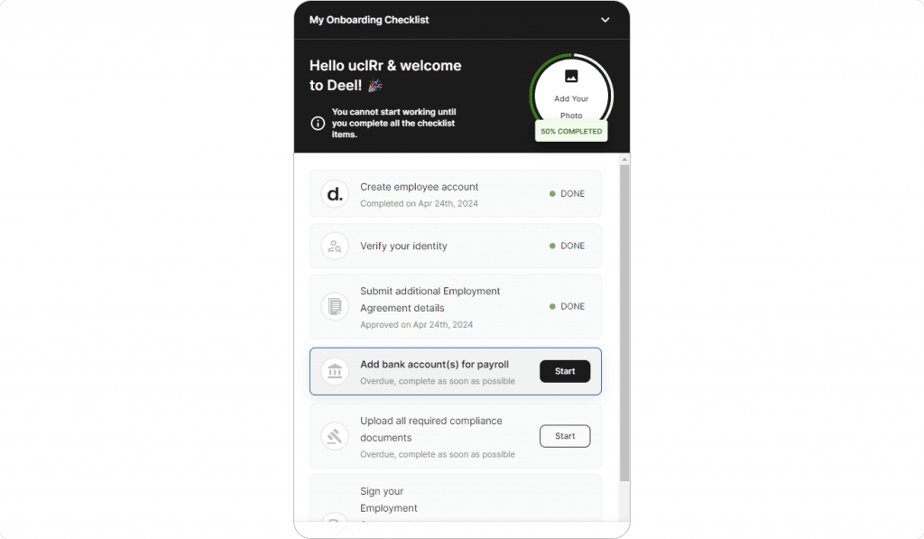 Digital Onboarding Checklist Example