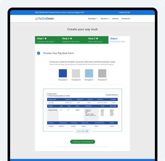 Key Features of the PayStub Creator Platform