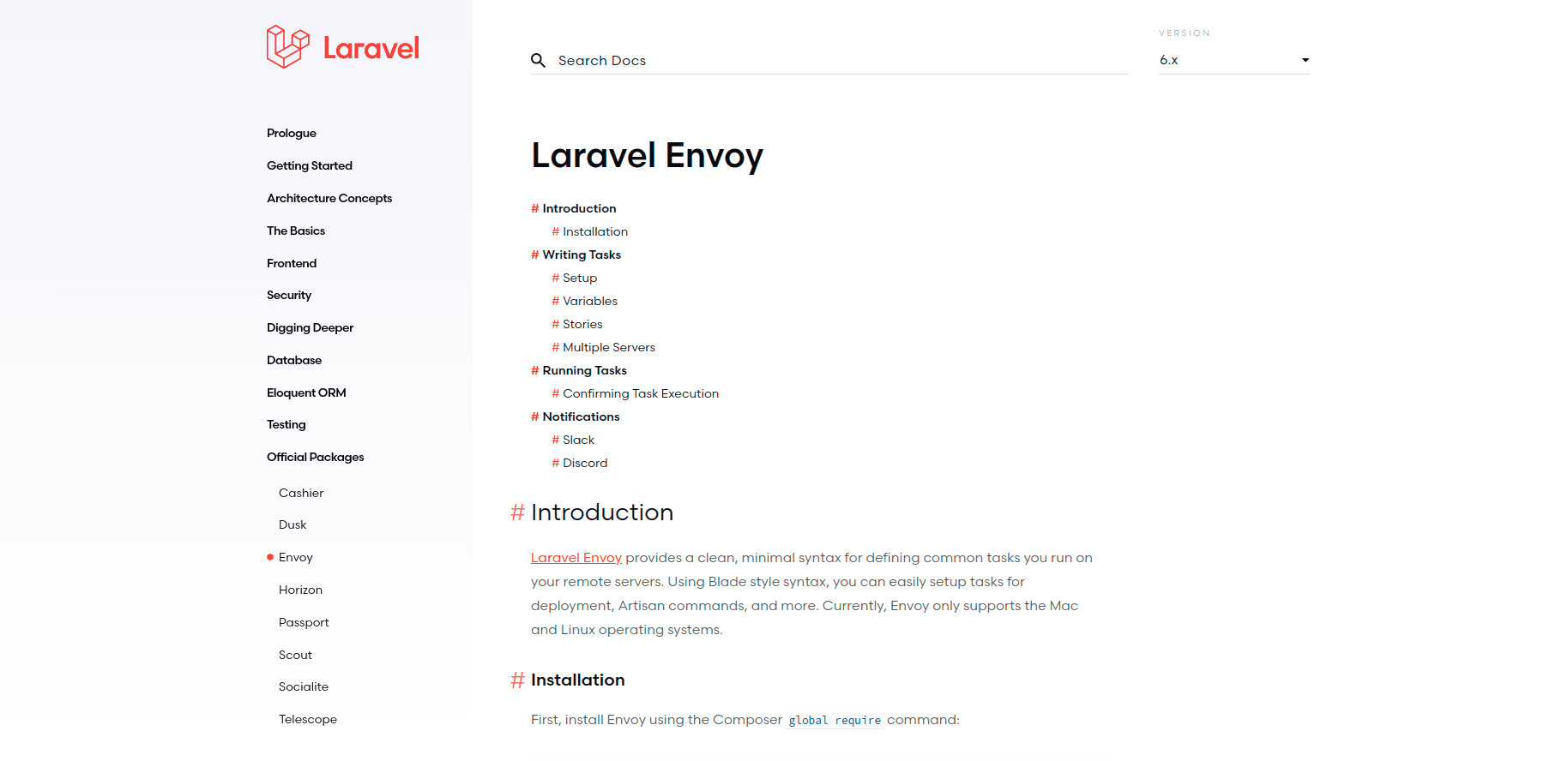 Laravel Envoy