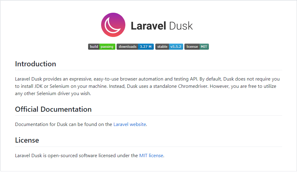 Laravel Dusk