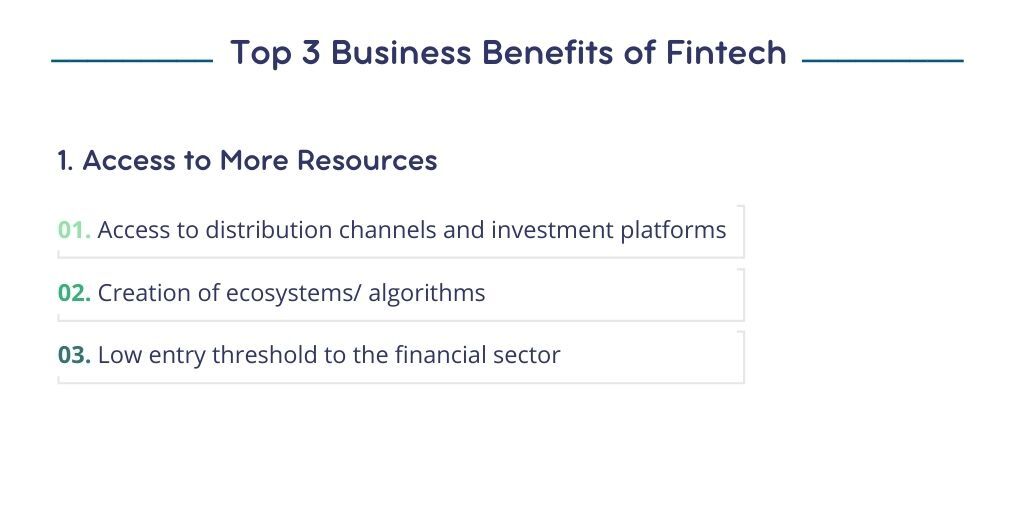 What Are the Benefits of Fintech for Business Which Means Access to Additional Resources