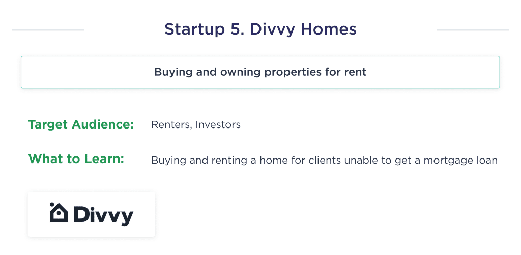 the Illustration Shows Fintech Startup Divvy Homes Which You Should Pay Attention to when Buying a House for Clients to Rent