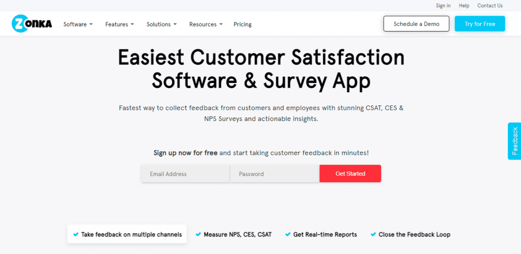 the Picture Shows One of the Tools for Managing Customer Experience Namely Zonka Feedback 28 Best Saas Tools for Businesses Startups in 2025 Spdload