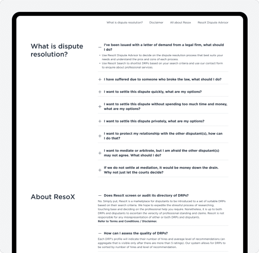 Delivering an Accessible Dispute Resolution Solution
