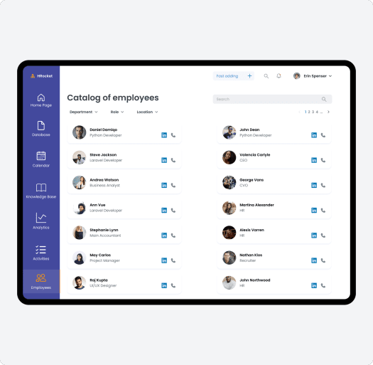 HRocket: Key Design Features & Functionalities